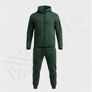Conjunto Deportivo de Dos Piezas para Hombre, Ropa Deportiva de Gimnasio, Felpa Técnica, Traje de Entrenamiento, Chándal para Correr, Ejercicio Atlético, Gimnasio - Product Image 1