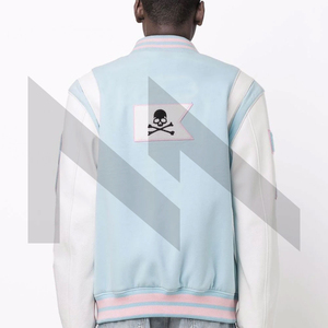 Venta al por mayor de chaqueta de invierno de estilo clásico de béisbol para hombres chaqueta de lona personalizada Varsity chaqueta soporte Vintage College Letterman diseño largo - Product Image 4