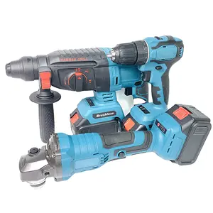 Professional Cordless Electric Power Tool Combo 3 Piece Set Construction Tools Hardware Supplies Wrench Drill Set Tools