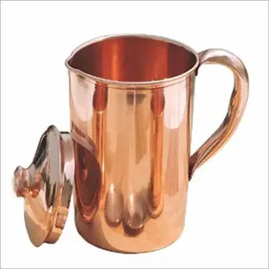 Wholesale High Quality <b>Hand</b> Finished Stainless Steel Tumblers Business Indian Gift Cup Copper Jug for Drinking Water - Product Image 6