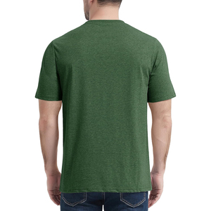 Fabrication sur mesure OEM T-shirt à manches courtes 100% coton pour homme Qualité supérieure Respirant Anti-rides avec vente de poche - Product Image 4
