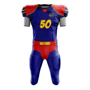 Dernier style, fabriqué au Pakistan, respirant, grande taille, uniforme de football américain à manches courtes, vente en gros - Product Image 1