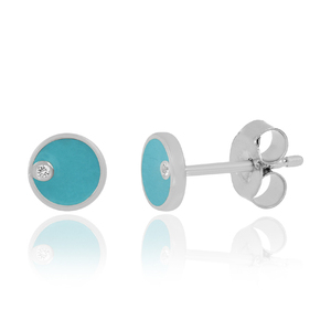925 Sterling Silver Blue Topaz Gemstone Stud Earrings Vintage Fashionable <b>Jewelry</b> for Women Parties Engagements Bezel Setting - Product Image 3
