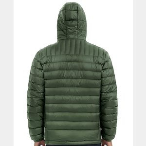 Veste matelassée pour homme à manches longues, nouvelle arrivée hiver 2025, logo personnalisé, tissu en toile enduite, camouflage, vente en gros de vestes matelassées - Product Image 3