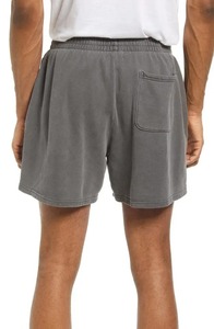 Pantalones cortos unisex lavados con ácido y bolsillos con cremallera, ropa informal de algodón con gráfico holgado personalizado, estilo sólido High Street - Product Image 4