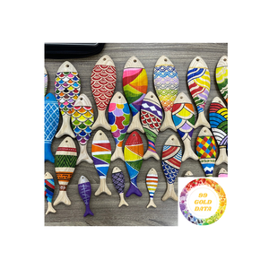 Natural Wood Carved Fish Handmade Decorative Gift Wholesale Supply - Product Image 6