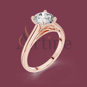 Anillo de compromiso de 18K Suministro OEM de fábrica al por mayor - Product Image 1