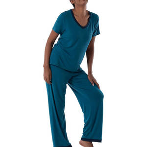 Conjunto de Pijama de Seda 100% de Alta Calidad para Mujer, Manga Larga, Térmico para Invierno y Verano, Ropa de Dormir 2026 - Product Image 2