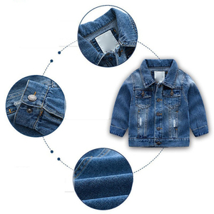 Top Trending 2024 New <b>Kids</b> Waterproof Denim <b>Jacket</b> Baby Boys Spring Cotton Coat with Embroidery Children's OEM Denim <b>Jacket</b> - Product Image 5