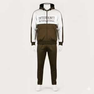 Conjunto de Chándal Ligero con Capucha para Hombre, Lavado Ácido, Chaqueta con Cremallera y Pantalones Deportivos, Personalización de Marca OEM, Ropa Deportiva - Product Image 1