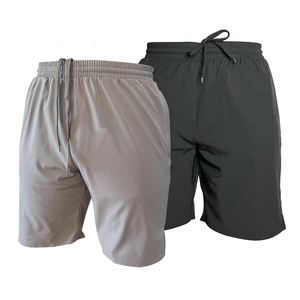 Short décontracté léger de qualité supérieure pour homme Décoration en dentelle élégante Poches zippées à séchage rapide Taille élastique-Disponible OEM - Product Image 1