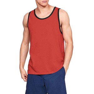 O-Neck Casual Style Sleeveless Vest Men's <b>Red</b> Solid Color Knitted <b>Tank</b> <b>Top</b> Fitness Wear Men's <b>Tank</b> <b>Tops</b> - Product Image 1
