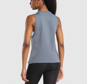 เสื้อกล้ามระบายอากาศได้ดีของผู้หญิงเสื้อกีฬาคอกลมแขนกุดเสื้อกล้ามลำลองฤดูร้อน - Product Image 4