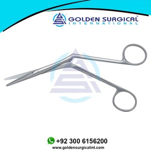 Ciseaux de turbinectomie Heymann 180mm cisailles à os nasaux fournitures médicales ciseaux de chirurgie nasale Ce manuel PK personnalisable doré - Product Image 4