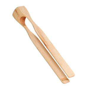 Pinzas de madera más exigentes Utensilios de aspecto de lujo Pinzas para ensaladas, pan, tostadas, proveedor mayorista de fábrica a precio competitivo - Product Image 6