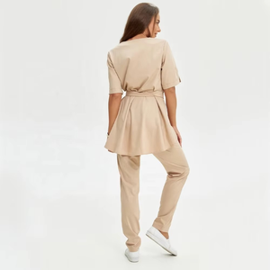 2025 nouveau Style hôpital médical infirmière 100% coton uniforme à la mode imprimé conceptions gommage costume pour hôpital femmes vêtements de travail - Product Image 4