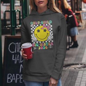 Sweat à Capuche Classique Surdimensionné pour Femme, Anti-Rides et Respirant, Épaule Goutte, Épaule Graphique, Fermeture Éclair - Product Image 3