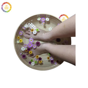 อ่างเท้าไม้ไผ่สุดหรูอ่างแช่เท้าทำจากไม้ไผ่ทำด้วยมือสำหรับดูแลสปาและเล็บ - Product Image 5