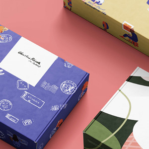 กล่องลายหินอ่อนสไตล์โมเดิร์นหรูหราสีดำและสีขาวสำหรับบรรจุภัณฑ์และบริการการพิมพ์ระดับไฮเอนด์ - Product Image 3