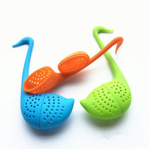Infuseur à thé en silicone de qualité alimentaire sans BPA, non toxique, anti-fuite, pour la maison, le bureau, les voyages, design cygne - Product Image 4