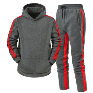 OEM Diseño 69% Algodón 31% Poliéster Negro Hombres Tech Fleece Chándal Jersey completo Sudadera con capucha Joggers Pantalones de chándal Traje de chándal para hombres - Product Image 1