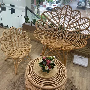 Melhor venda 2023! Cadeira em formato de flor de rattan para relaxar jardim do fabricante