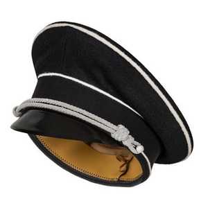 Meilleure casquette de cérémonie réglable meilleure conception casquettes de visière chapeau à visière marine fabriqué en usine casquette de couvre-chef de haute qualité - Product Image 6