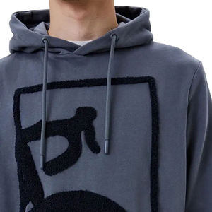 Sudadera con Capucha de Chenilla Bordada para Hombre, Nueva Moda, Precio Económico OEM, Calidad Superior, Logotipo/Colores Personalizados, Tendencia Superior - Product Image 4