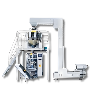 Máquina de envasado con pesadora multicabezal de 14 cabezales para llenado de granos en bolsas preformadas de fondo plano, apta para alimentos secos para mascotas, pescado y gatos - Product Image 2