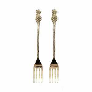 Hot Selling Handmade Pineapple End Handle Metal Golden <b>Fork</b> in Wholesale Price From India - Product Image 1