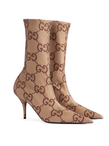 Women Sexy Over Knee Luxury Designer Stretchy <strong>Boots</strong> with Monogram Pattern the Hacker Project Knife Pointed Toes High Heels - Product Image 3