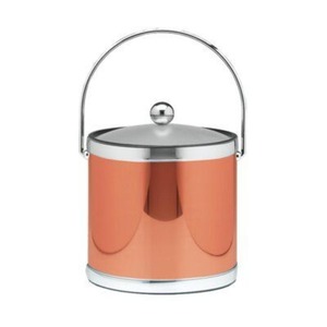 Cubitera clásica de metal pulido que mejora la apariencia visual del mostrador del bar, crea una atmósfera refinada para entretenimiento y espacios de hospitalidad con estilo. - Product Image 2