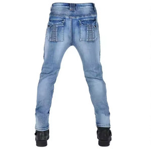 Pantalon en jean de style streetwear avec stretch, séchage rapide, respirant, couture durable, finition lavée élégante, personnalisable OEM - Product Image 6