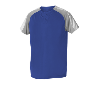 Maillot de baseball en gros à séchage rapide en polyester avec patte de boutonnage partielle, vêtements d'équipe, écussons brodés, service d'usine dropshipping - Product Image 1