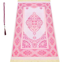 Tapis de Prière Islamique Imprimé Dernier Design Tapis de Prière en Velours Mousse OEM Tapis Janamaz Musulman