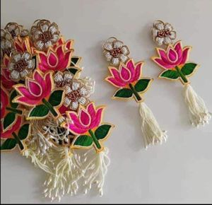 Elegantes tapices de pared de tela de loto para decoración del hogar, festivales y ocasiones especiales, elegante telón de fondo al mejor precio - Product Image 2