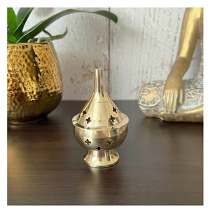 Quemador de incienso directo de fábrica, quemador de incienso más vendido para adoración, meditación, templo, decoración del hogar, quemador de incienso de latón espiritual - Product Image 1