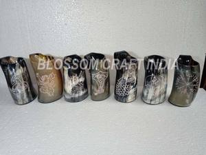 Premium buey/vaca vikingo beber cuerno Vaso Real buey cuerno taza jarra reventa adecuado mejor precio - Product Image 3