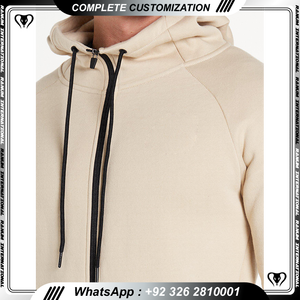 Vente en gros de sweat-shirt pour hommes avec logo personnalisé avec broderie sweats à capuche d'hiver en vrac avec fermeture à glissière motif 3D design uni vierge - Product Image 6
