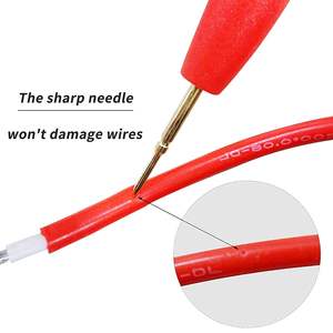 20A 1000V Copper Conductor PVC Insulation Probe Test Leads Pin for Digital <b>Multimeter</b> Needle Tip - Product Image 3
