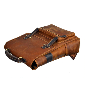 Vintage Fashionable PU <b>Leather</b> PC <b>Backpack</b> Anti-Theft Waterproof 20-39L <b>Large</b> Capacity Travel Unisex Daily Carry - Product Image 2
