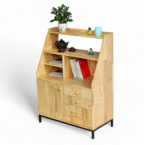 5-<b>Drawer</b> Minimalist Console Table 80x40x110cm Rubber Wood Home Bar Furniture KTB68146 - Product Image 1