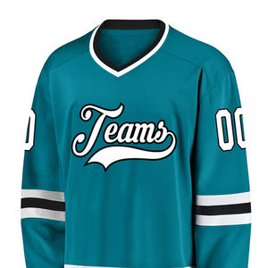 Maillot de hockey sur glace brodé sur mesure et personnalisé, vêtements de sports d'équipe OEM pour adultes, dernier modèle, uniforme par sublimation, vente en gros - Product Image 2