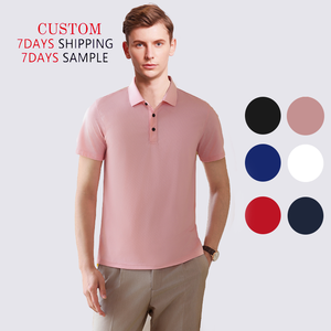 Camiseta de Verano Unisex de Alta Calidad, Tejido Sólido, Transpirable, de Secado Rápido, Premium, Casual, con Logotipo Bordado Personalizado para Golf - Product Image 1
