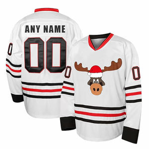 Camisetas de Hockey sobre Hielo Sublimadas Personalizadas al por Mayor |   Diseños Unisex Ligeros de Alta Calidad para Adultos, Impresión por Transferencia de Calor, OEM - Product Image 1