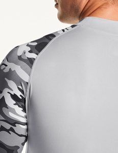 Vente en gros de haute qualité MMA Rashguard chemise à manches longues respirant Compression Gym Sportswear avec logo personnalisé pour les hommes - Product Image 6