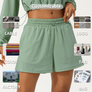 กางเกงนักขี่จักรยานเอวสูงสำหรับผู้หญิงกางเกงวิ่งเล่นฟิตเนสโยคะฟิตเนสเอวสูงสำหรับฤดูร้อนเข้ายิม - Product Image 6