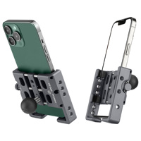 Support de téléphone pour moto en alliage d'aluminium CPC-07 avec boucle de sécurité, optionnel pour la conduite en extérieur sur vélos et motos.
