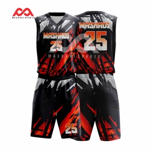 Nouveaux derniers modèles d'uniformes de basket-ball uniformes de basket-ball pour jeunes en tissu respirant à séchage rapide de haute qualité - Product Image 4