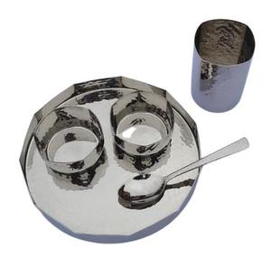 Meilleure vente Home Dining Elegant Premium Martelé Fini Forme personnalisée 5 pièces Thali Set pour personne seule au meilleur prix - Product Image 1